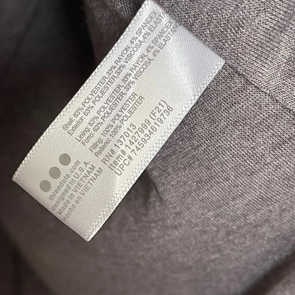 Three Dots XXL Full Zip Quilted Jacket - Picture 5 of 6